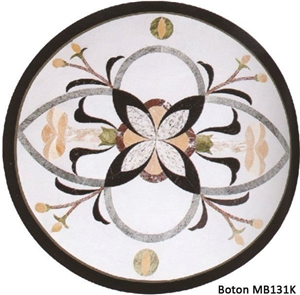 Marble Inlay and Waterjet Tiles for Wall and Floor Decoration