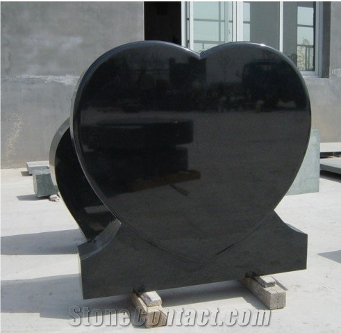 Premium Shanxi Black Granite Memorial Tombstone on Sale