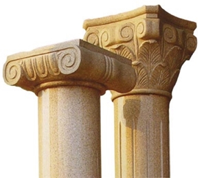 Stone Column and Marble Pillar Designs, Beige Marble Column
