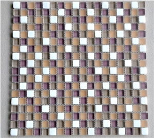 Stone Mosaic Tiles and Strip Pattern