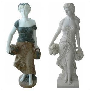 Stone Sculptures and Marble Statues for Garden, White Marble Statues