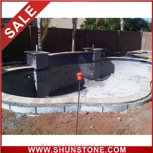 Cheapest Wall Coping Tile in the World, Beige Basalt Pool Coping