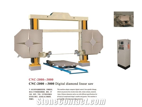 CNC 2000-3000 Monowire Block Dressing, Shaping Cutting Machine