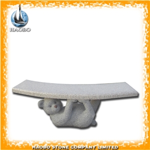 Factory Direct Stone Carving Park Benches