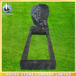 Himalaya Blue Tombstone and Monument with Engraving