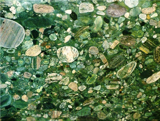 Verde Marinace Granite Slabs&Tiles, Brazil Green Granite