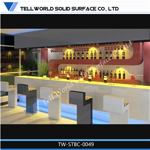 Led Lighting New Design Bar Counter Luxury Bar Tables