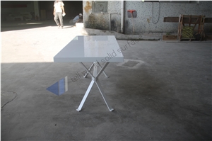 Manmade Stone Cheap Price Small Office Table