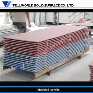 multi-color modified solid surface sheets