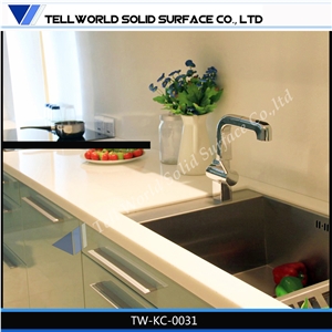 Widely Used Marble Kitchen Countertop with Wash Basin