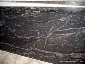 Black Markino Granite Slabs, Black Polished Granite Floor Tiles