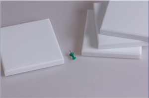 Pure White Artificial Polished Nano Crystal Glass Stone