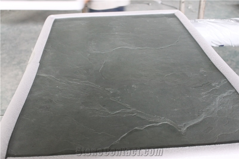 Brazilian Ocean Green Slate Stone Honeycomb Panel Natural Cleft Finished