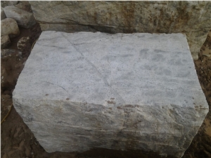 New Kashmir White Granite Block, India White Granite