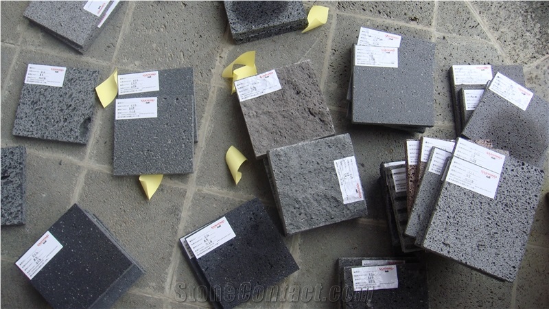 China Tengchong Black Basalt Tiles & Slabs Polished