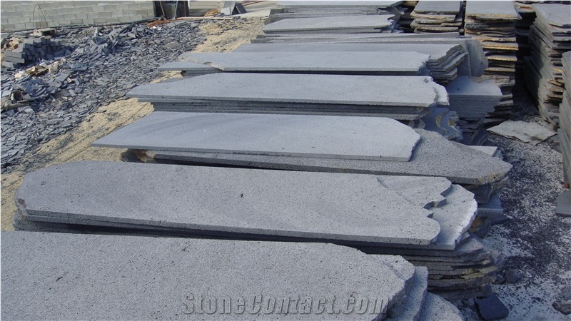 China Tengchong Black Basalt Tiles & Slabs Polished