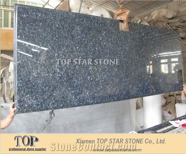Blue Star Pearl Granite Kitchen Island Countertop