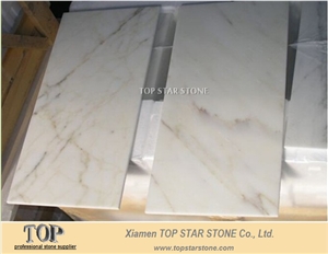 Calcutta Gold Marble Tiles, Italy White Marble