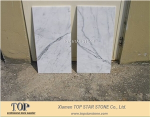 Statuario Carrara Marble Floor Slabs & Tiles, Italy White Marble