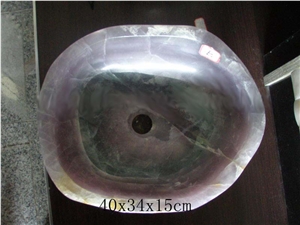 China High Polished Onyx Sink, Lilac Onyx Sinks & Basins
