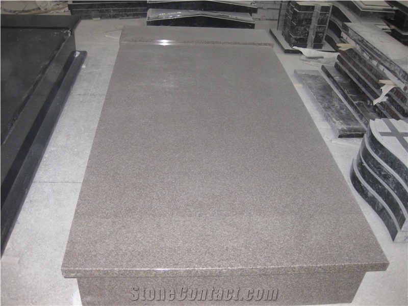 Pink Granite Tombstone Direct from Factory