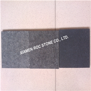 China G684 Black Basalt, Black Lava Stone Tiles, Flamed Black Basalt Tiles