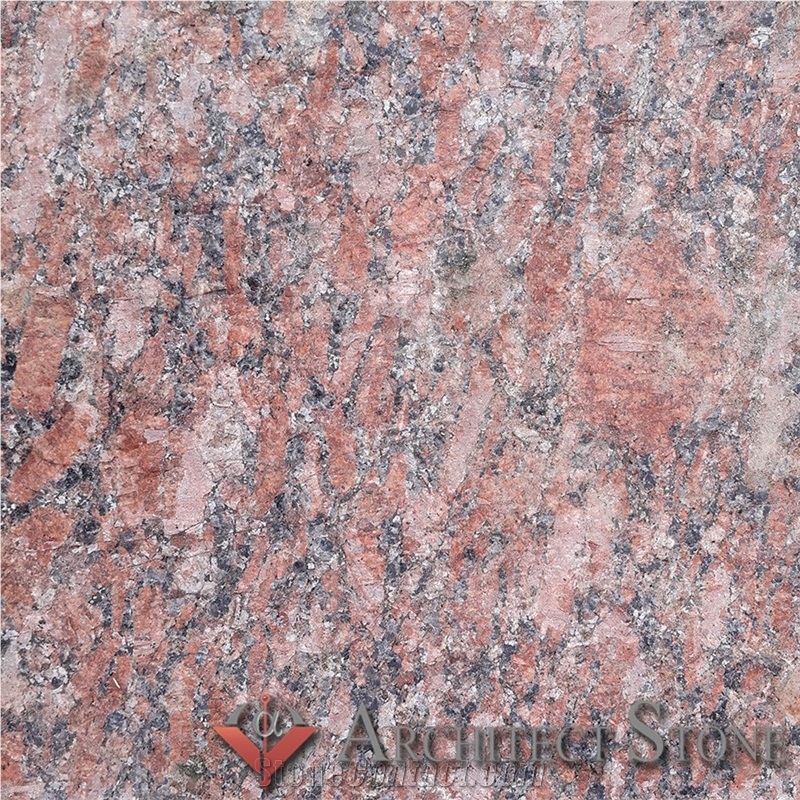 Kapustino Red Granite Tiles Flamed, Rosso Santiago Red Granite