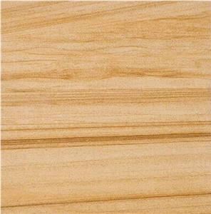 Teak Wood Sandstone Slabs & Tiles, India Yellow Sandstone