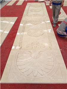 beige marble 3D/CNC design walling tiles