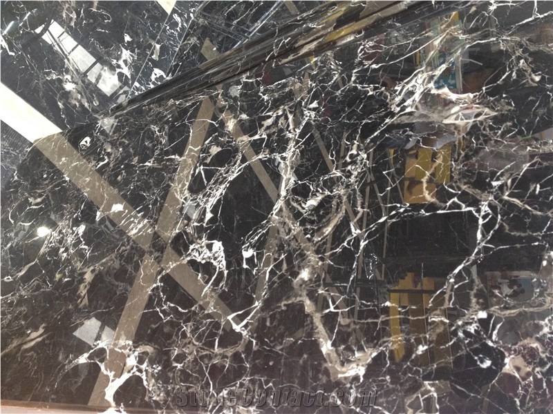 China Royal Flower Black Marble,Bauhinia Flower Marble Polished Walling & Flooring Tiles