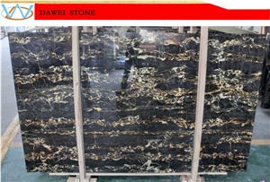 Italian Nero Portoro Marble Slabs & Tiles, Italy Black Marble