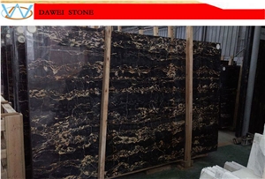 Nero Portoro Marble Slabs & Tiles, Italy Black Marble