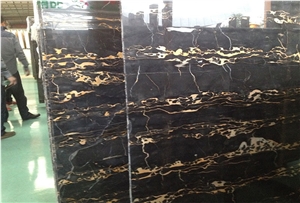 Portoro Gold Marble Slabs & Tiles,Italy Black Marble