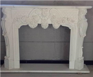 White Jade Marble Fireplace