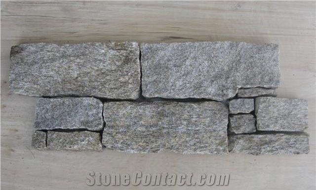 Cement Backed Ledger Panels, China Grey Slate Cultured Stone