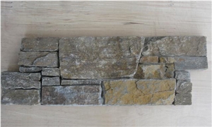 Cement Backed Ledger Panels, China Grey Slate Cultured Stone