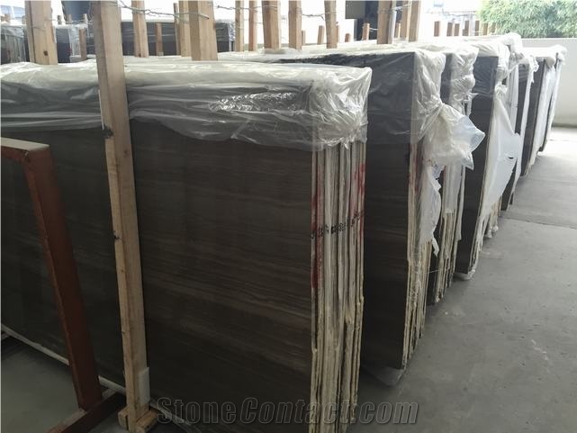 China Cafe Wood Marble/Antique Brown Marble Tiles & Slabs for Flooring, Walling,Covering,Patterns