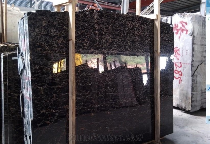 China Domestic Golden Black Marble Tiles & Slabs for Flooring, Walling, Covering, Patterns
