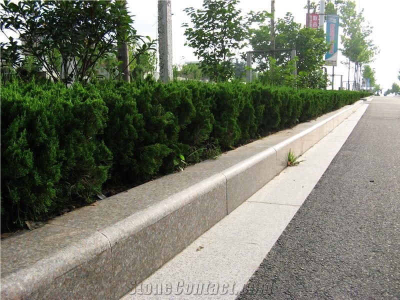 China Pink Granite for Kerbstone,Curbstone,Road Stone,Side Stone,Kerbs