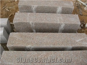 China Pink Granite for Kerbstones,Curbstone,Road Stone,Side Stone,Kerbs,Curb