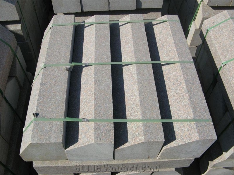 China Pink Granite for Kerbstones,Side Stone,Road Stone,Kerbs,Curbs