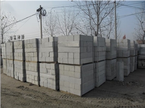 China Silver White Granite Curbstone,Kerstones,Kerbs,Road Stone,Side Stone