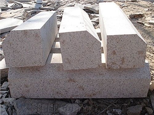 China Silver White Granite for Kerbstones,Curbstone,Side Stone,Road Stone