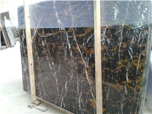 Golden Portoro/ Nero Portoro/ Black Gold Marble Tiles & Slabs for Walling,Flooring