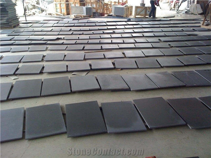 Grey Basalt Honed Finish Slabs & Tiles, China Grey Basalt Tiles