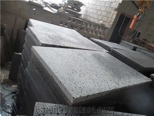 Grey Volcanic Basalt Tiles, China Grey Basalt