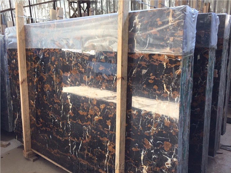 Top Quality Polished Marble Countertop,Portoro Gold Marble