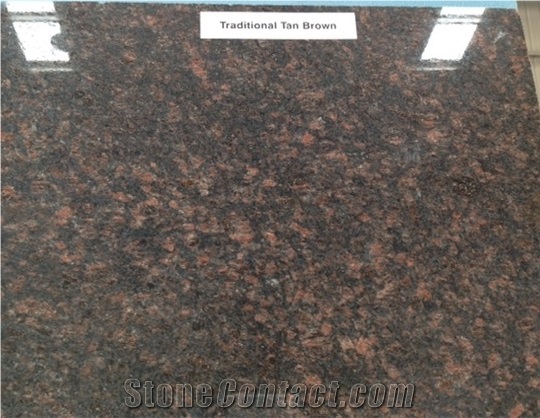 India Traditional Tan Brown Granite Slabs