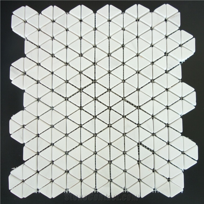Bianco Dolomiti Marble Mosaics, White Marble Mosaic for Walling/Flooring