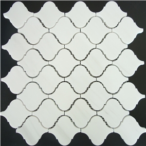 Bianco Dolomiti Marble Mosaics, White Mosaics for Walling/Flooring